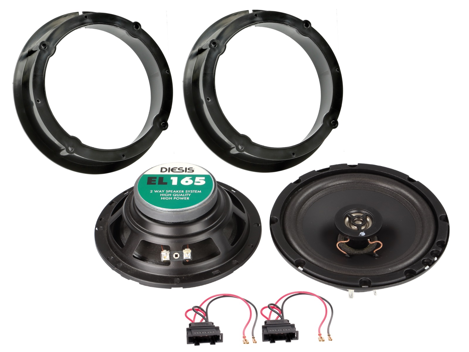 Calearo EL165 coaxial speakers (165 mm) for VW.