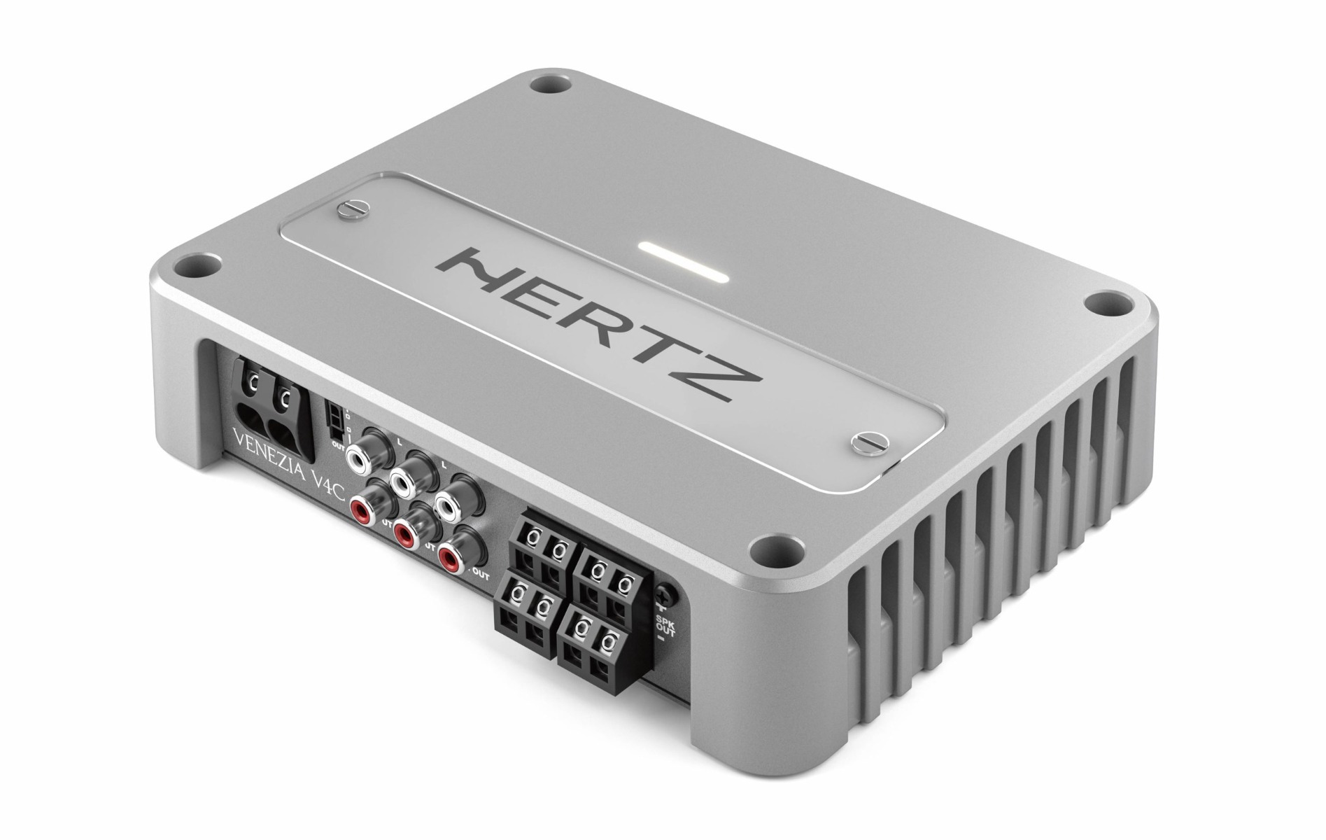 Hertz Venezia V4C (D class) marine power amplifier (4-channel).