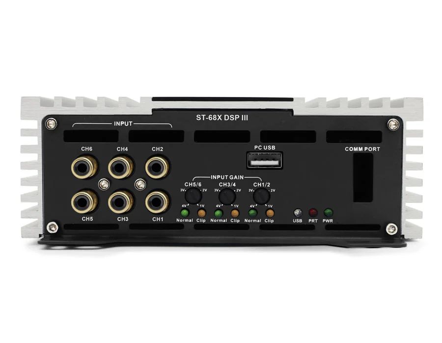 Zapco ST-68X DSP III (AB class) power amplifier (4-channel) with DSP.