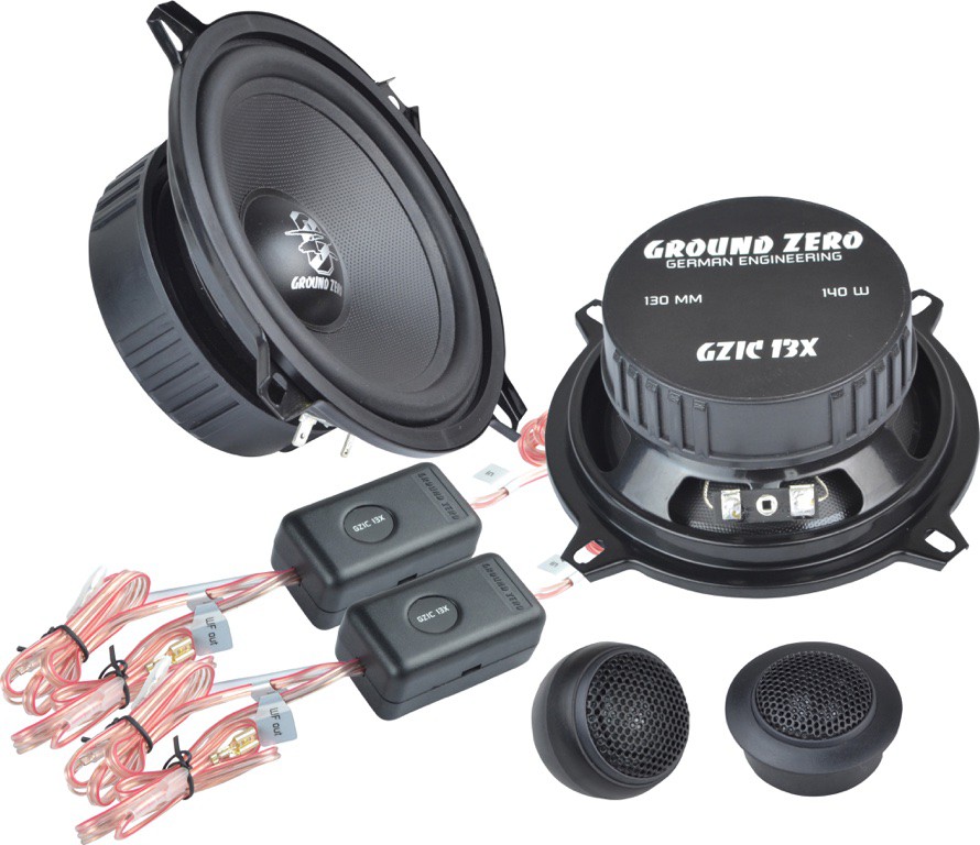 Ground Zero GZIC 13X component speakers (130 mm).