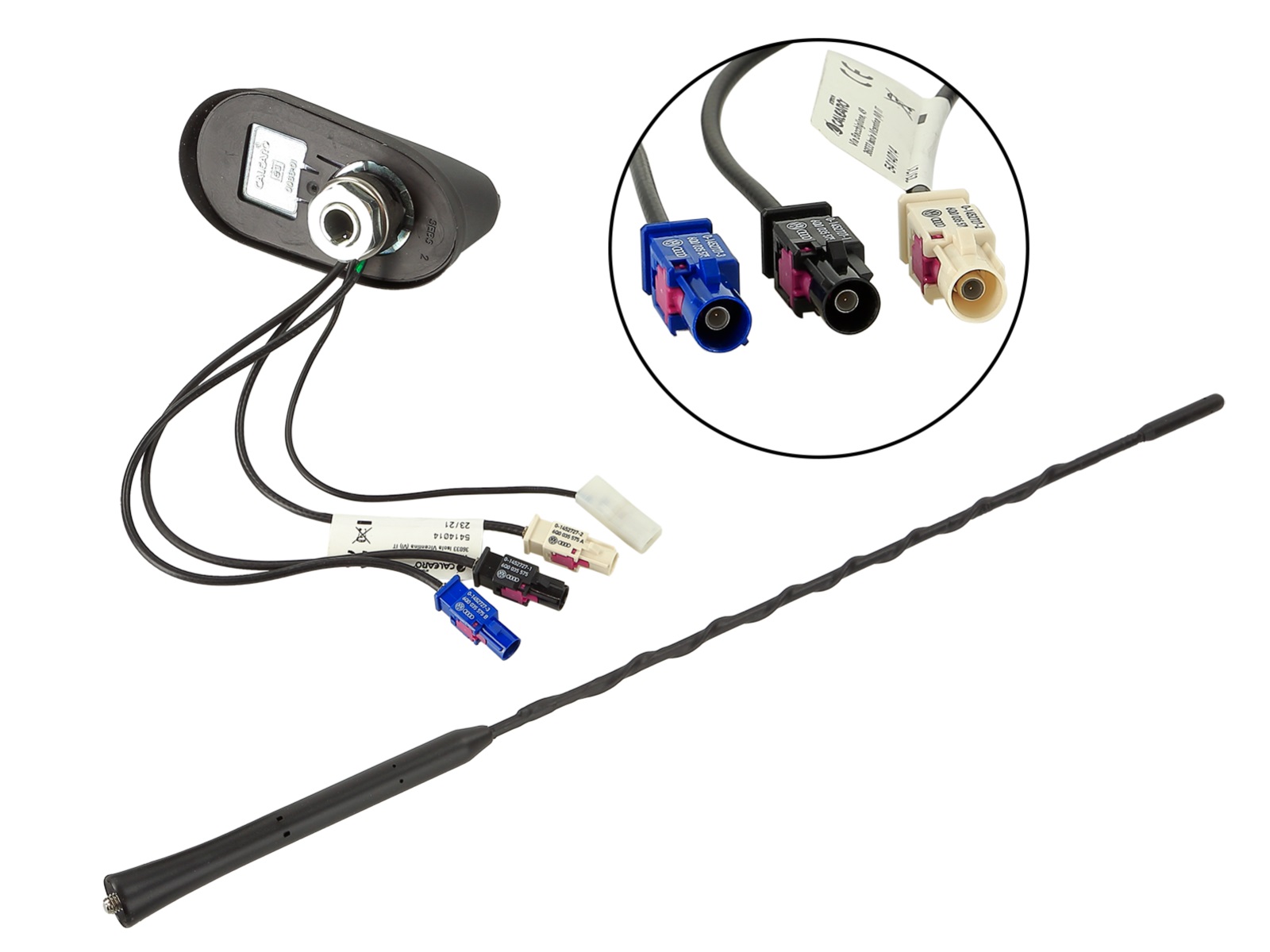 Universal, multifunction car AM/FM/DAB/DAB+/GNSS antenna. 7677840