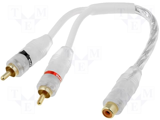 Y-RCA (RCA-Y) stereo cable.