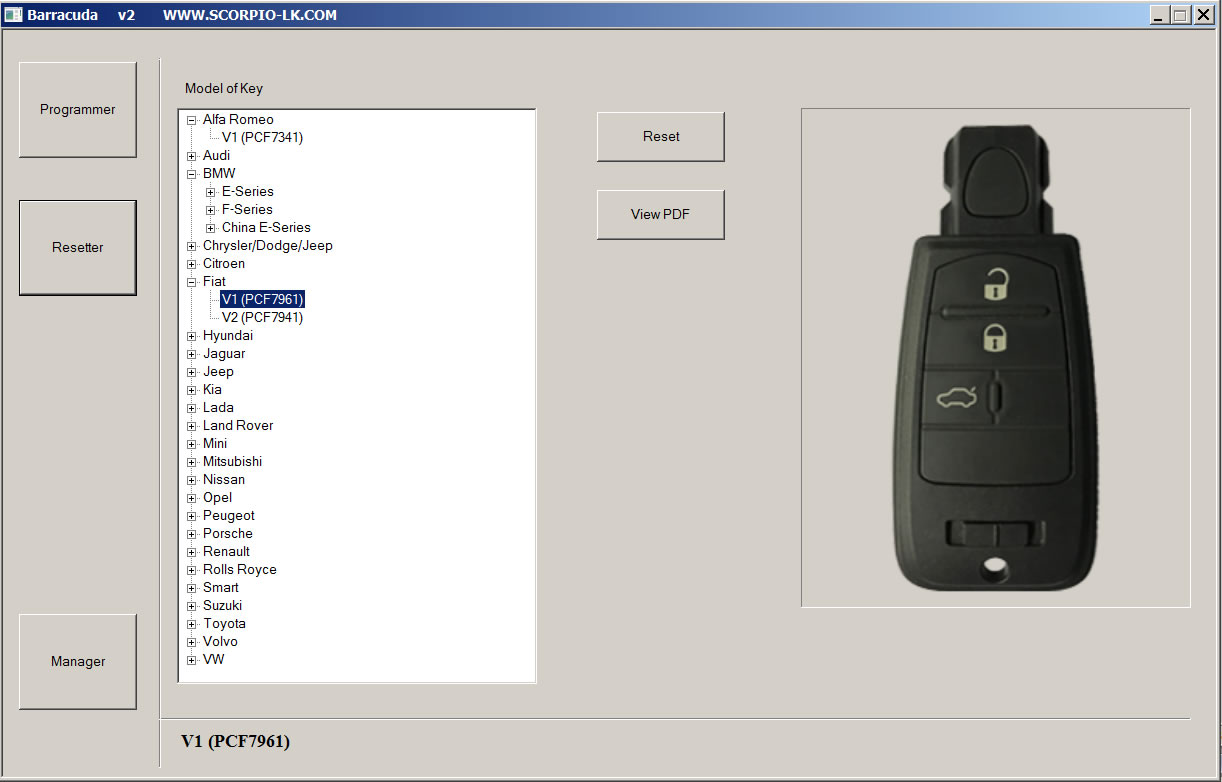 Barracuda programmer (with 365 days subscription).