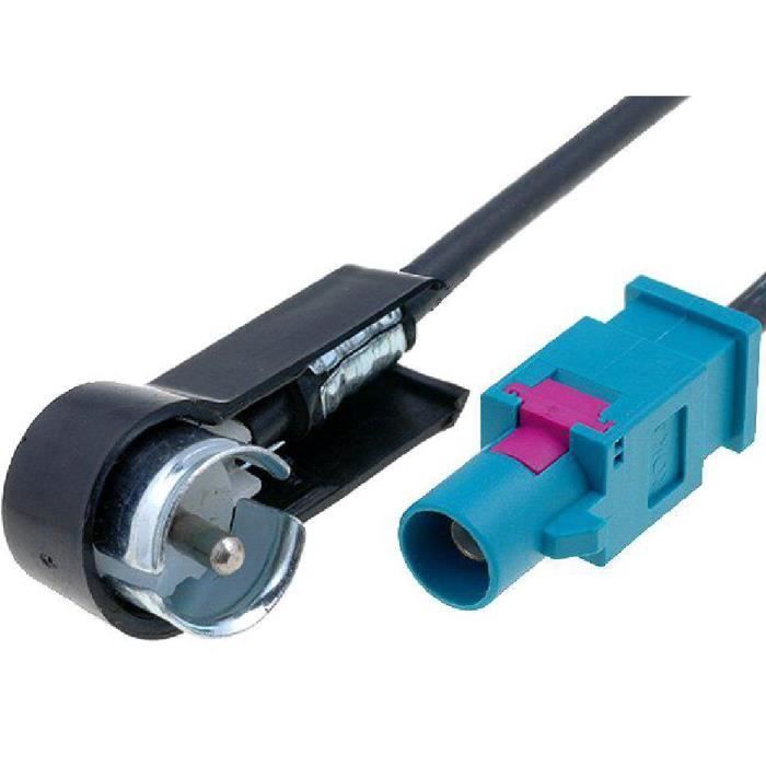 Fiat, Audi, Mercedes, Peugeot, Skoda, Seat, VW antenna adapter. GOLFV-ISO.