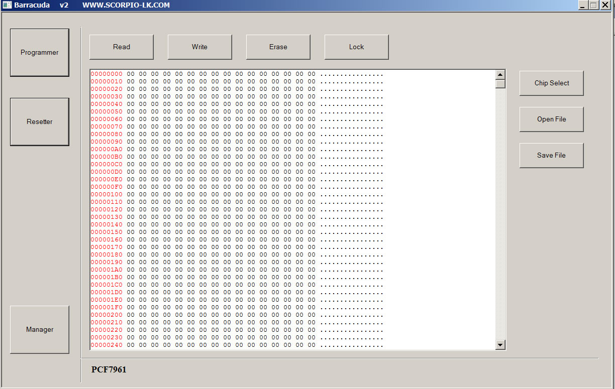 Barracuda programmer (with 365 days subscription).