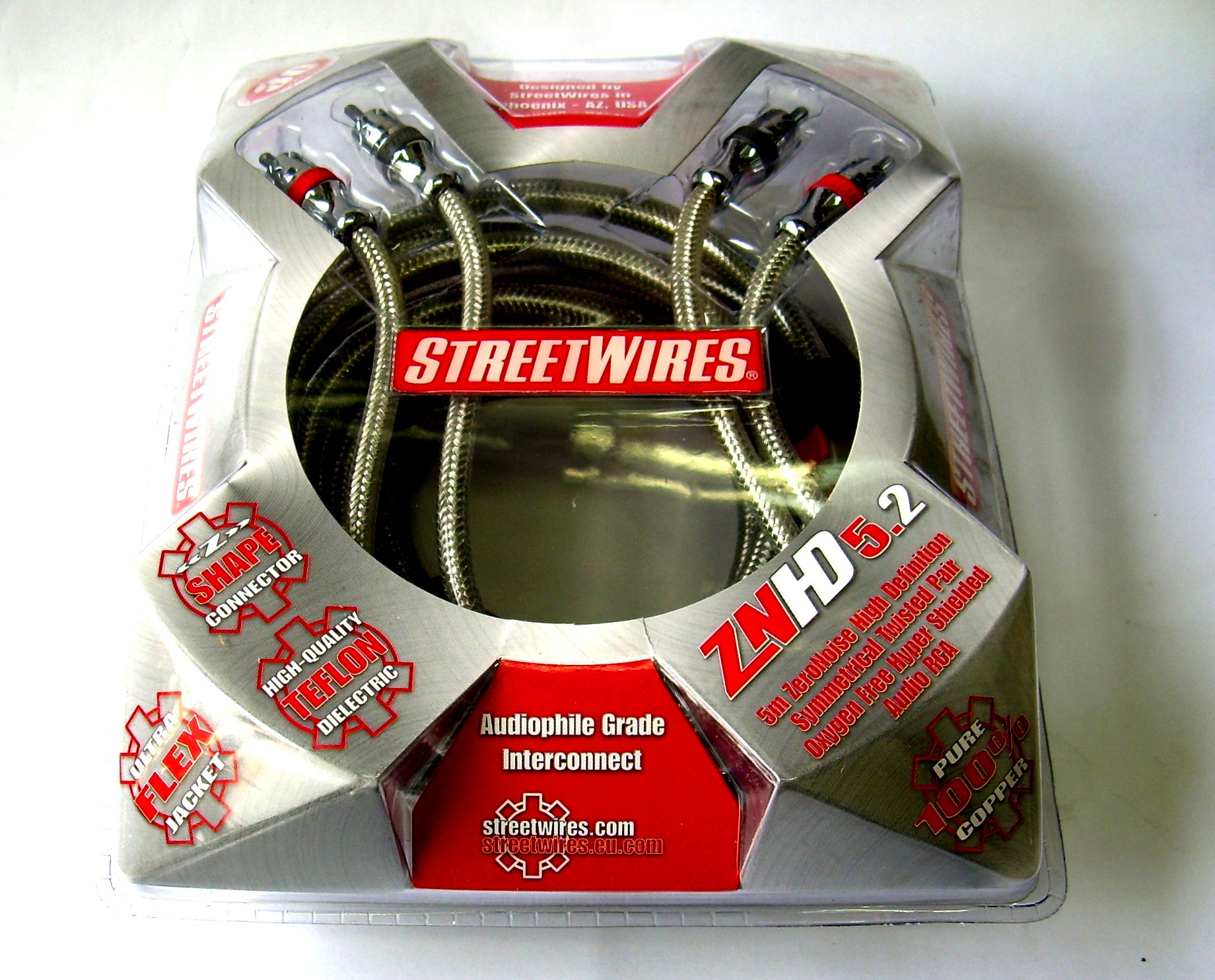 StreetWires stereo cable RCA (5,0 m). ZNHD5.2