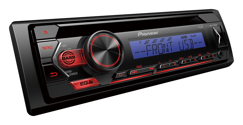 Pioneer DEH-S120UBB receiver with CD, USB, AUX.