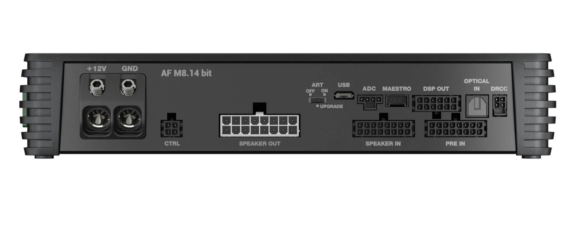 Audison Forza AF M8.14 bit (D class) power amplifier (8-channel) with DSP.