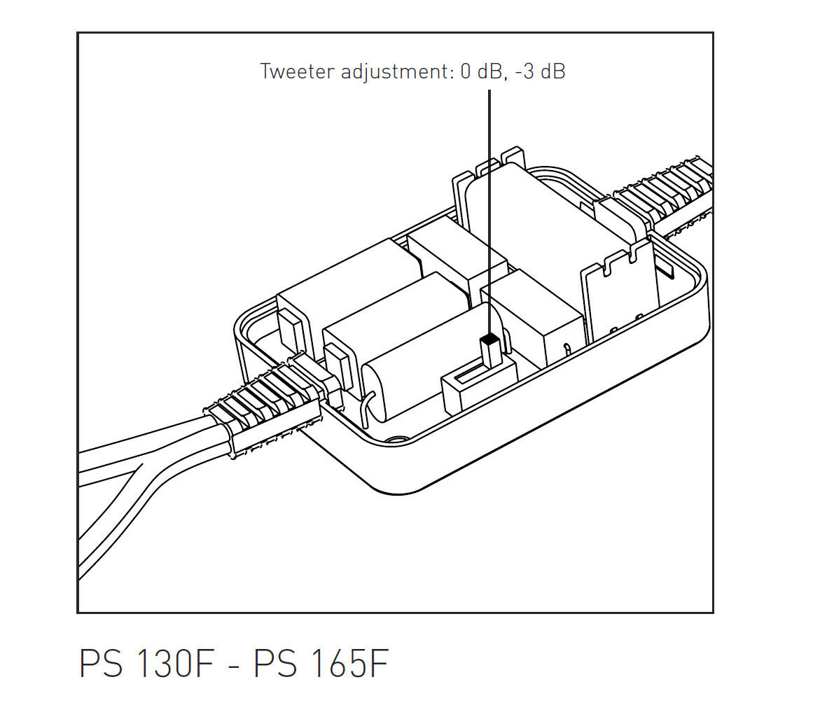 Focal 2-way passive crossover (from PS165F set). KIFI1075