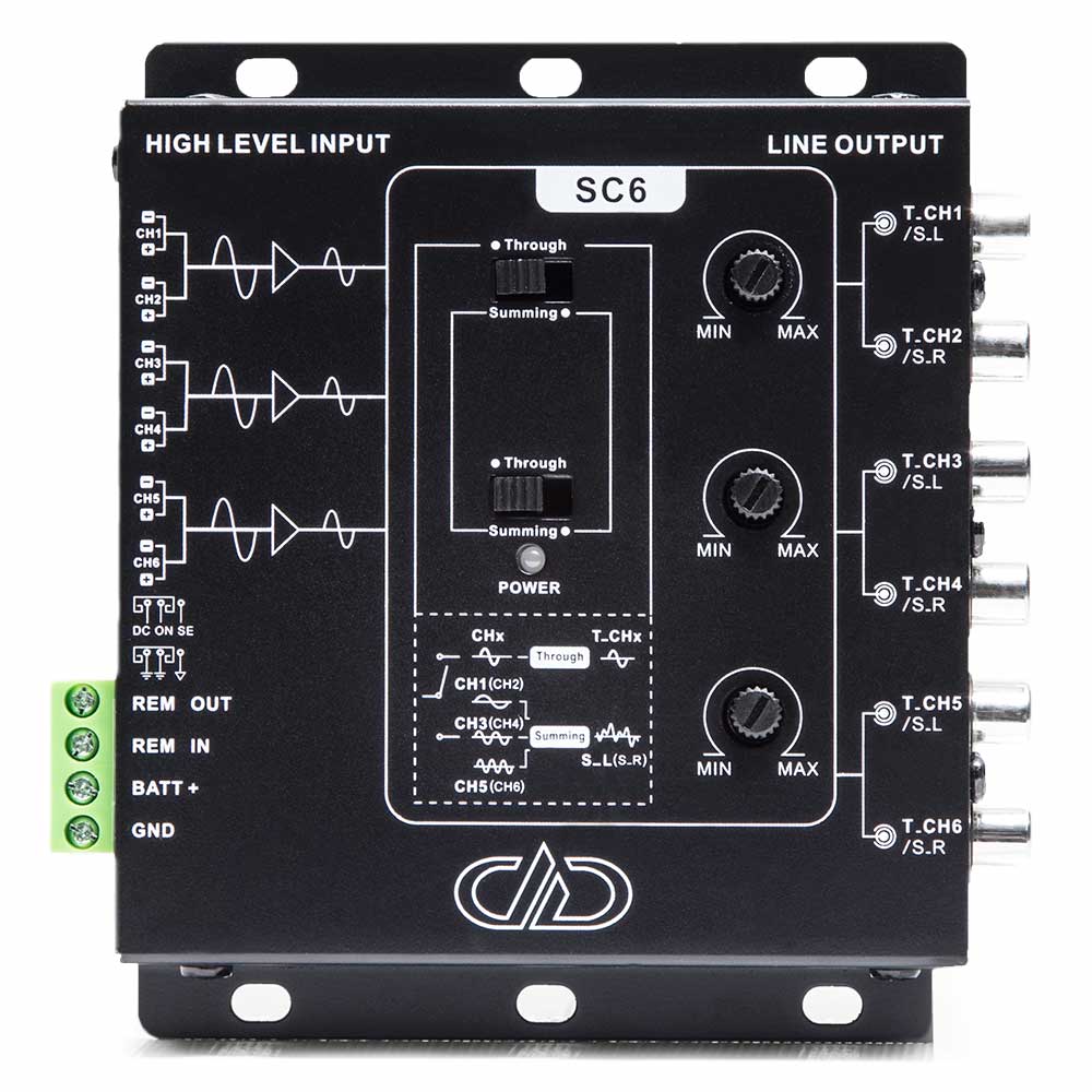DD Audio SC6 line output signal converter.