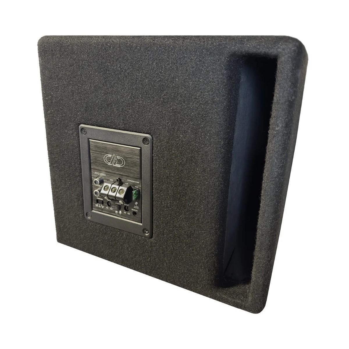 DD Audio ATC-250 (D class) power amplifier inside box (mono).