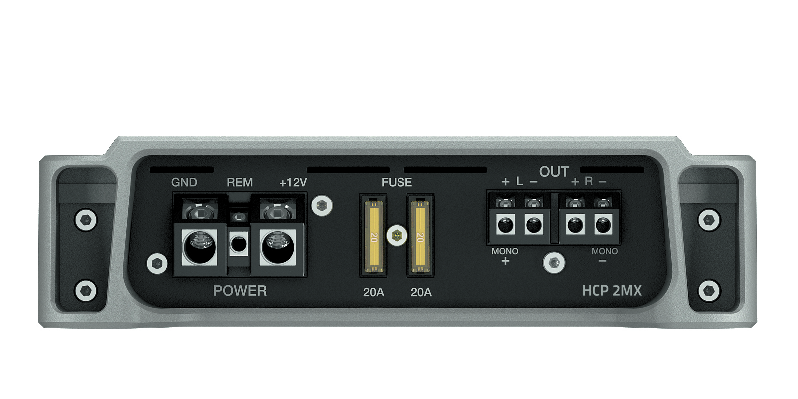 Hertz HCP 2MX marine (AB class) power amplifier (2-channel).