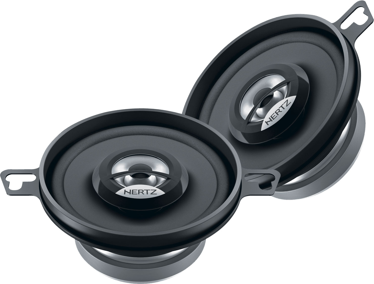 Hertz DCX 87.3 coaxial speakers (87 mm).