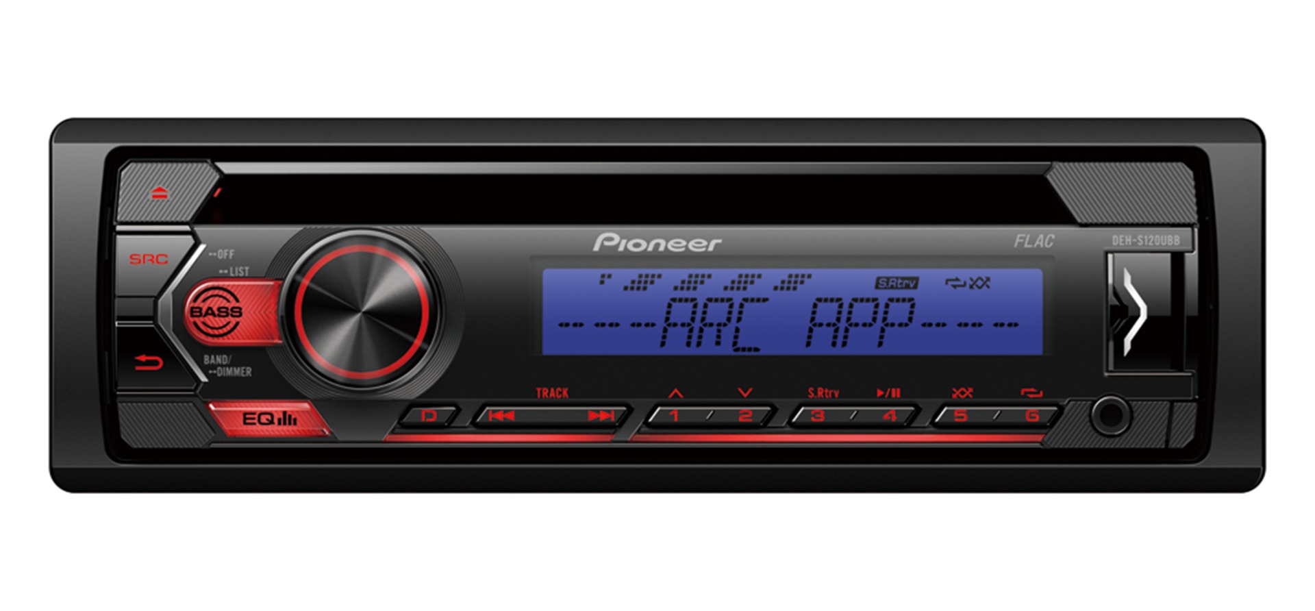 Pioneer DEH-S120UBB receiver with CD, USB, AUX.