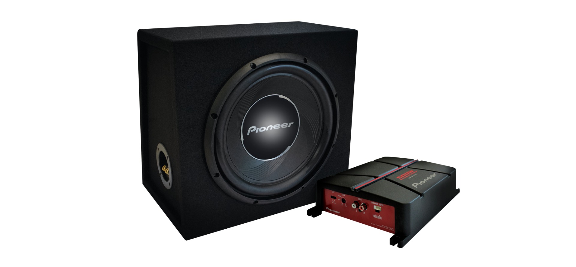 Pioneer GXT-3730B-SET active subwoofer 12" (300 mm) kit.