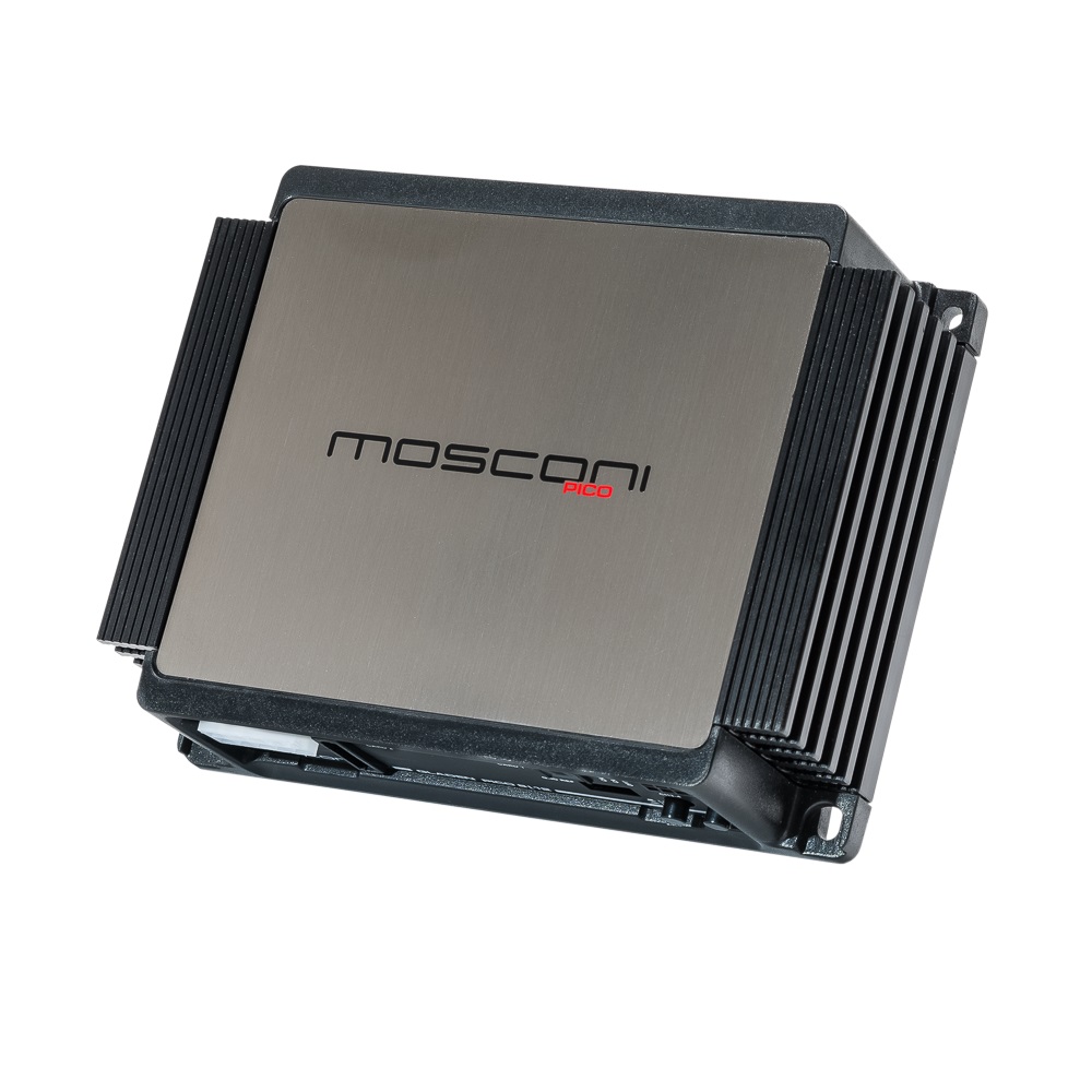 Mosconi PICO 4|8 DSP (D class) power amplifier (4-channel) with DSP.