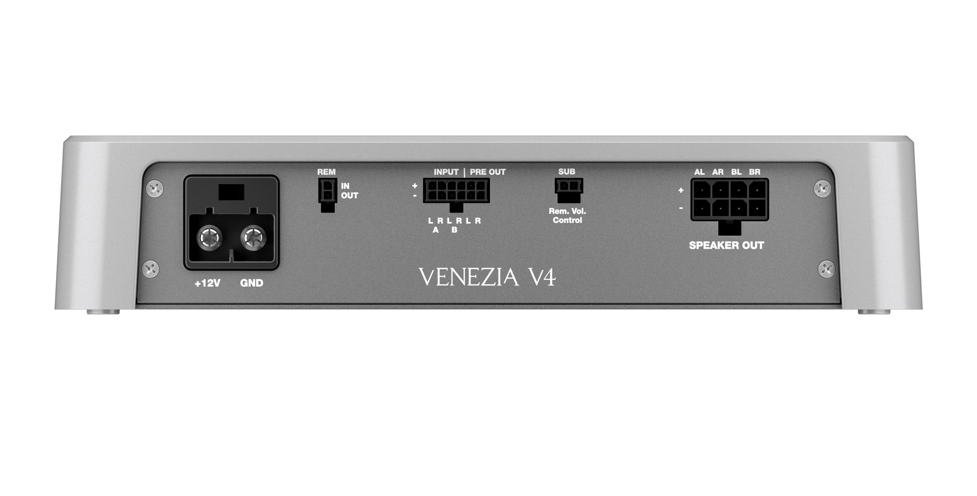 Hertz VENEZIA V4 (D class) marine power amplifier (4-channel).