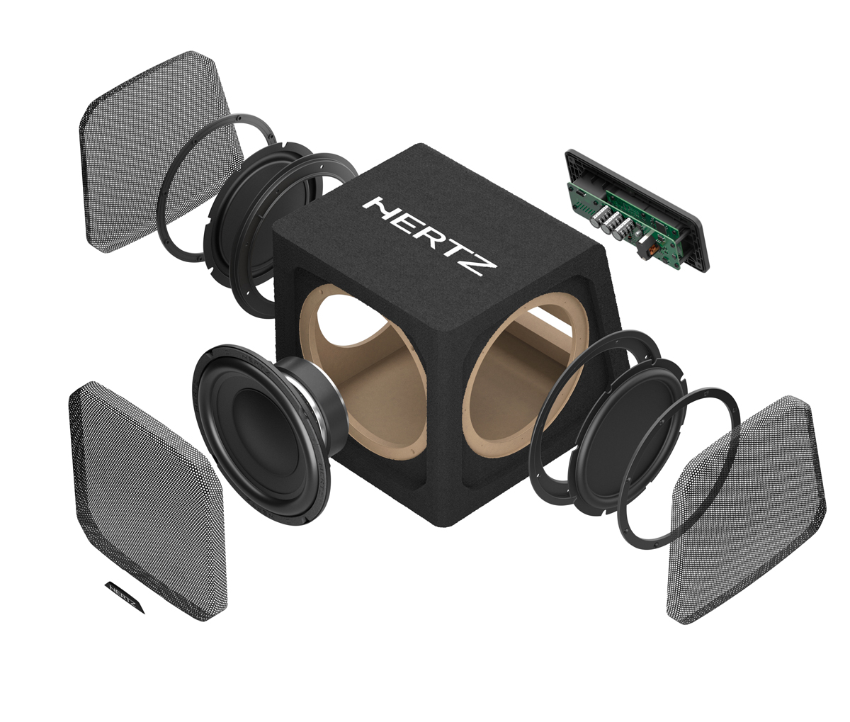 Hertz DBA 201 active subwoofer 8" (200 mm).