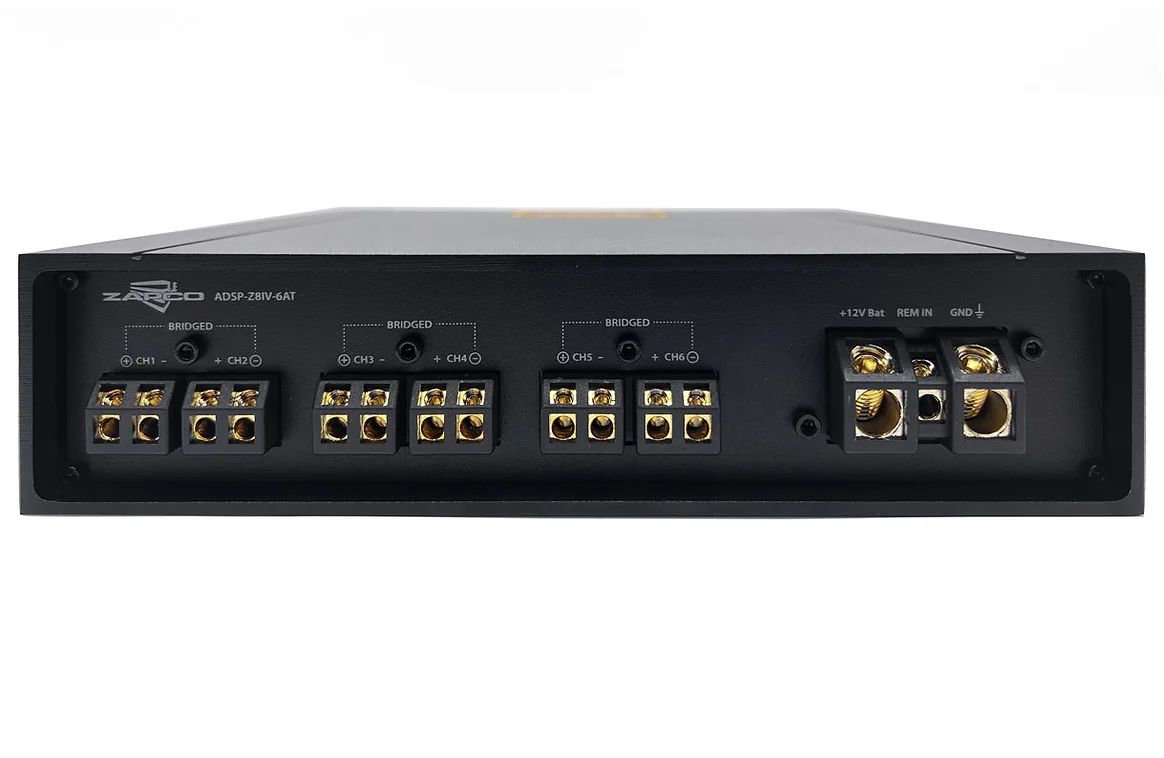 Zapco ADSP-Z8 IV-6AT (D class) power amplifier (6-channel) with DSP.