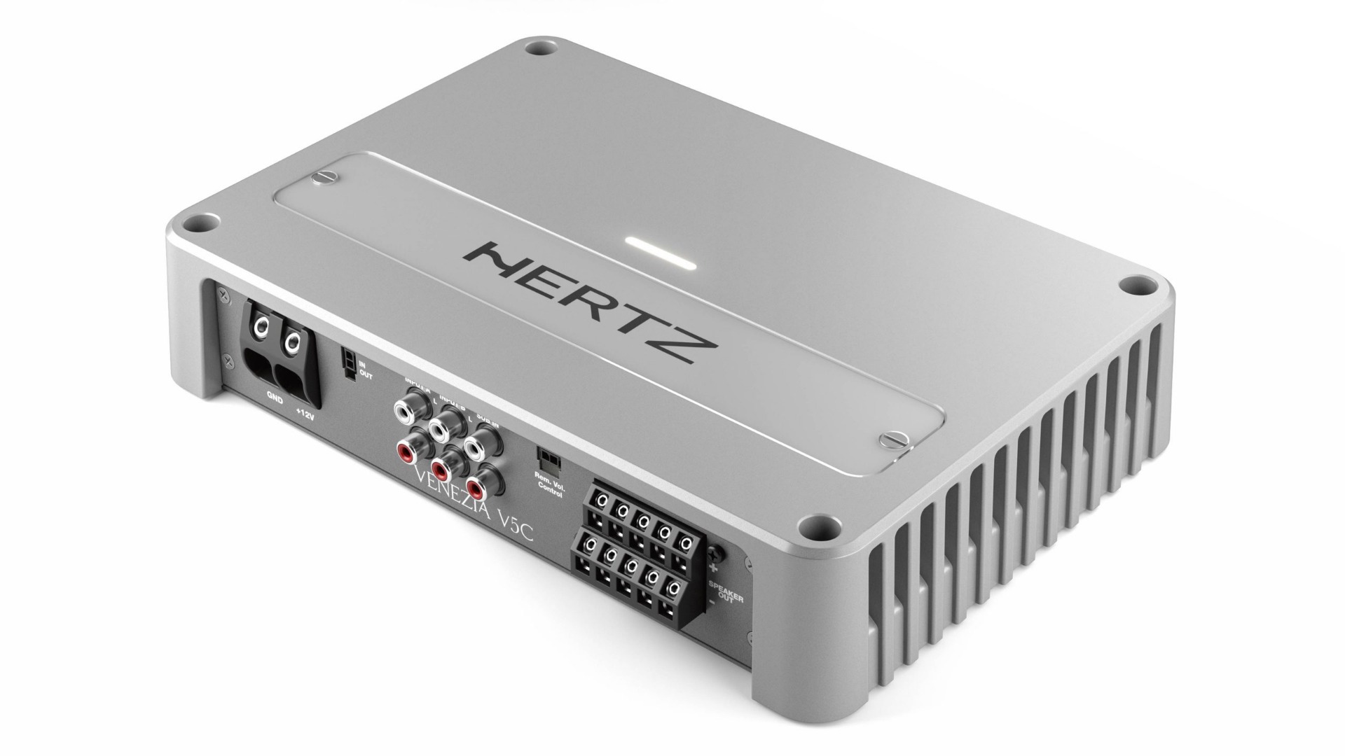 Hertz VENEZIA V5C (D class) marine power amplifier (5-channel).