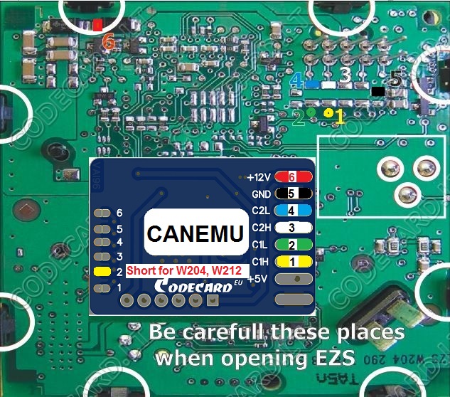 Block odometer value for Mercedes Benz..., CAN filter. CANEMU2
