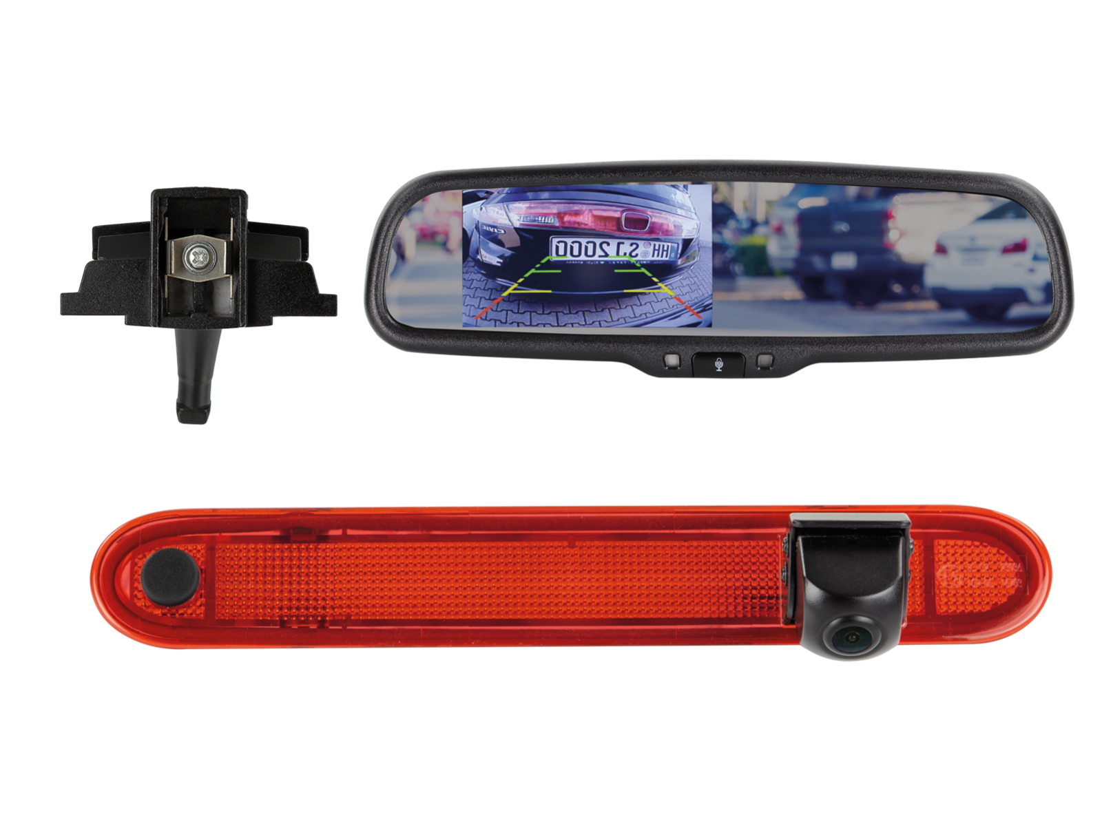 Renault Kangoo, Mercedes Citan rear view camera and monitor kit. 771190-9002