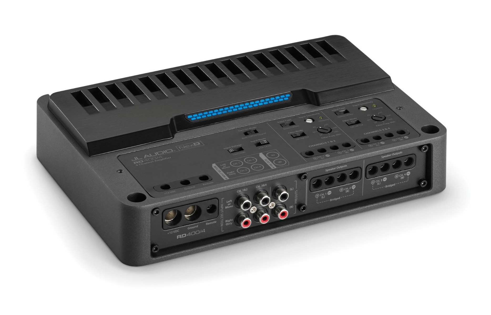 JL Audio RD400/4 (D class) power amplifier (4-channel).