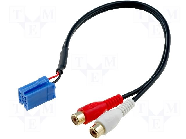 Blaupunkt, VDO, Becker (Mini ISO - RCA) adapter AUX