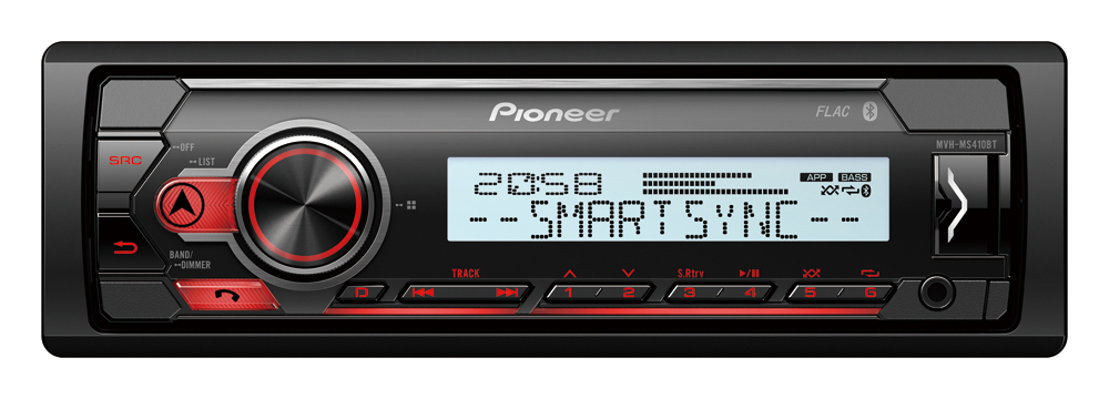 Pioneer MVH-MS410BT marine digital media receiver with bluetooth.