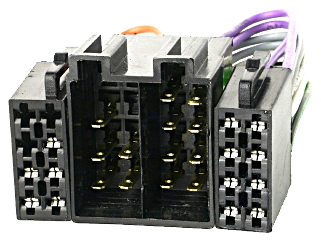 Universal adapter (ISO->ISO connector) combined socket.