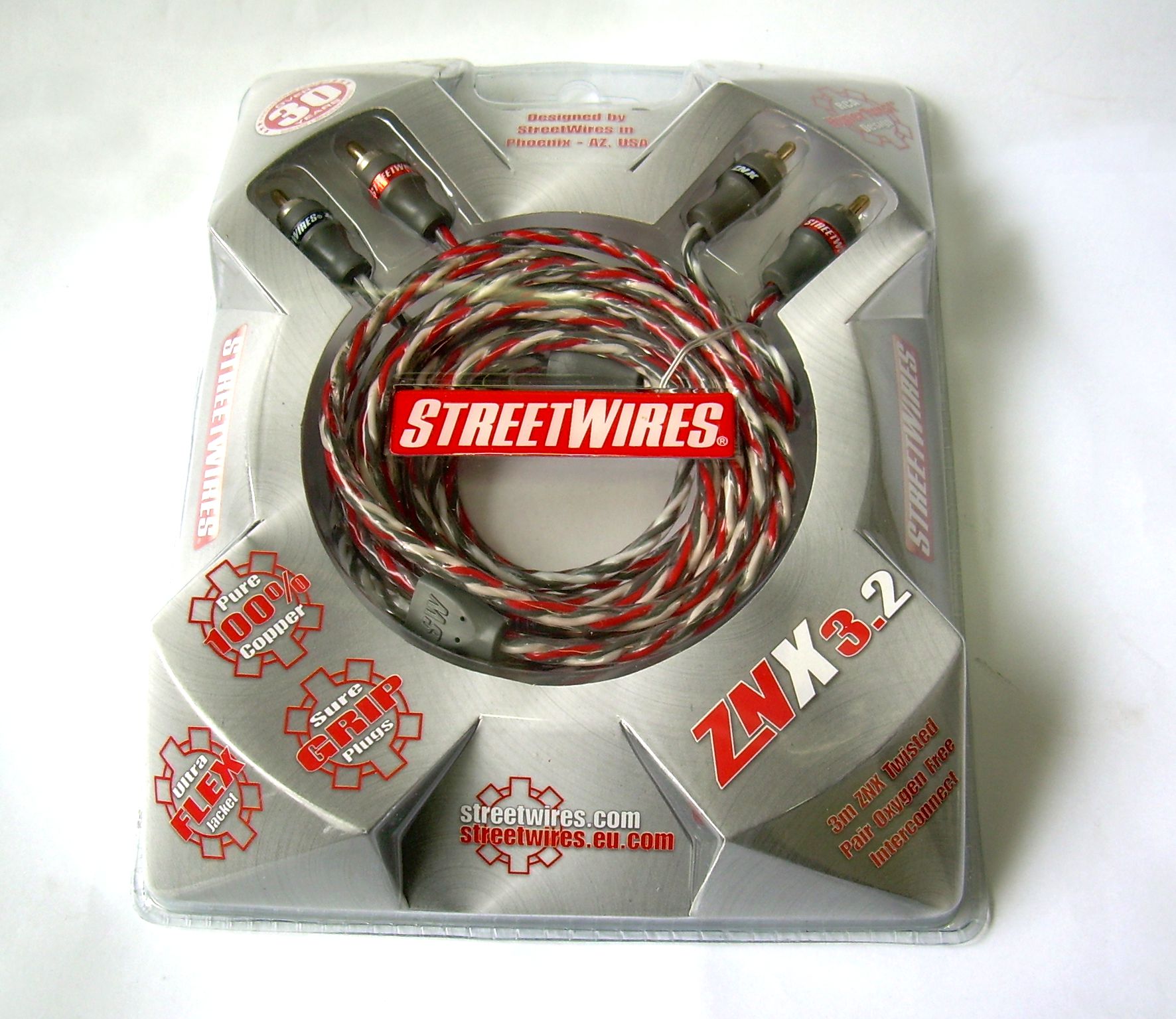 StreetWires stereo cable RCA (3,0 m). ZNX3.2