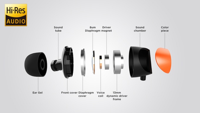 Tunai Drum wired earphone.