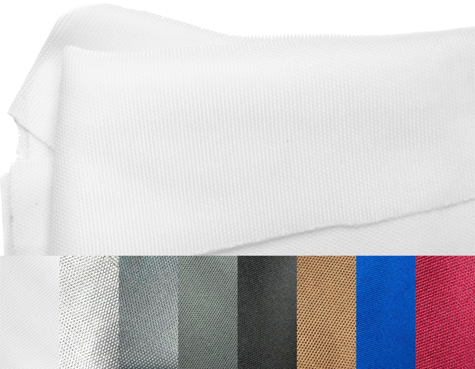 Acoustically transparent cloth, WHITE (0.98 m2). MOQ 1014