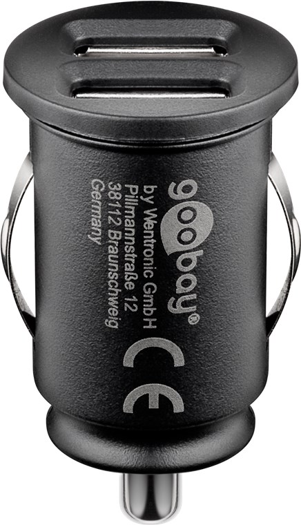 USB car charger, dual (2.4 A).