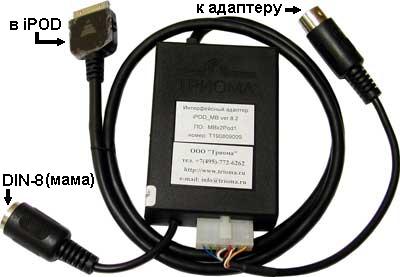 Adapter iPod, iPhone, AUX for Volvo (2002-2008).
