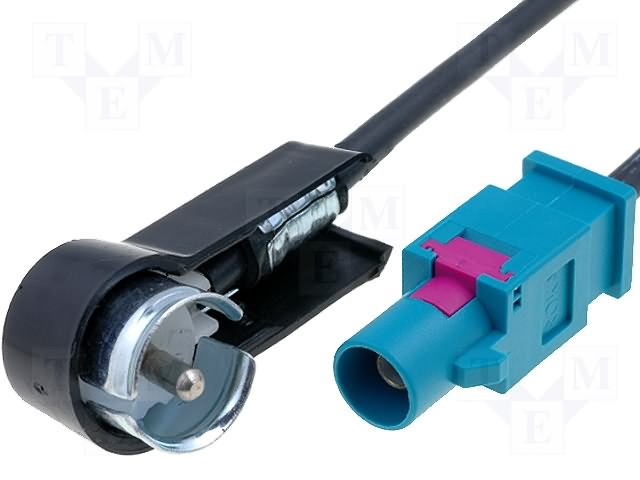 Audi, Fiat, Peugeot, Skoda, Seat, VW antenna adapter. GOLFV-ISO.