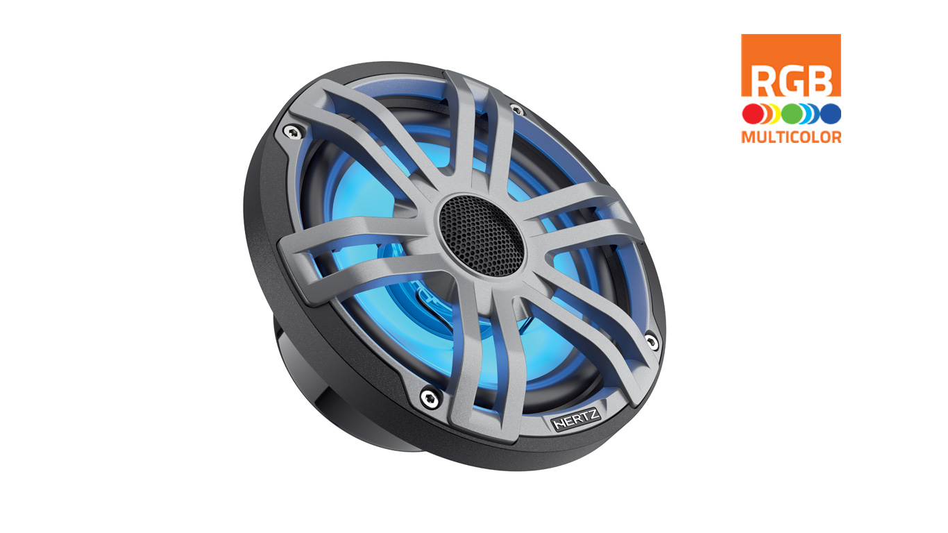 Hertz HEX 6.5 S-LD-G 6.5" marine coaxial speakers (165 mm).