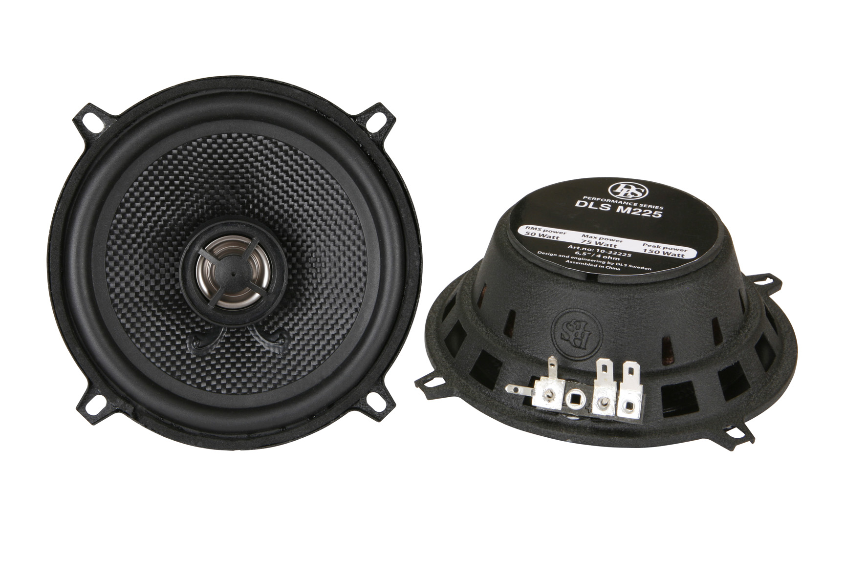 DLS M225 coaxial speakers (130 mm).
