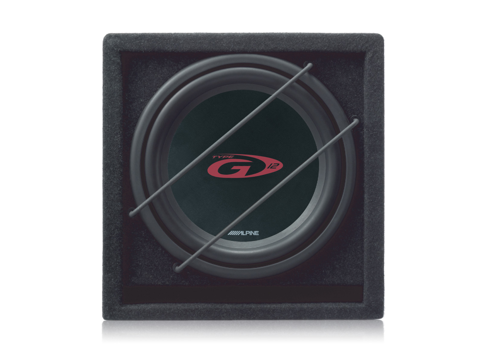 Alpine SBG-1244BR bass reflex subwoofer 12" (300 mm).