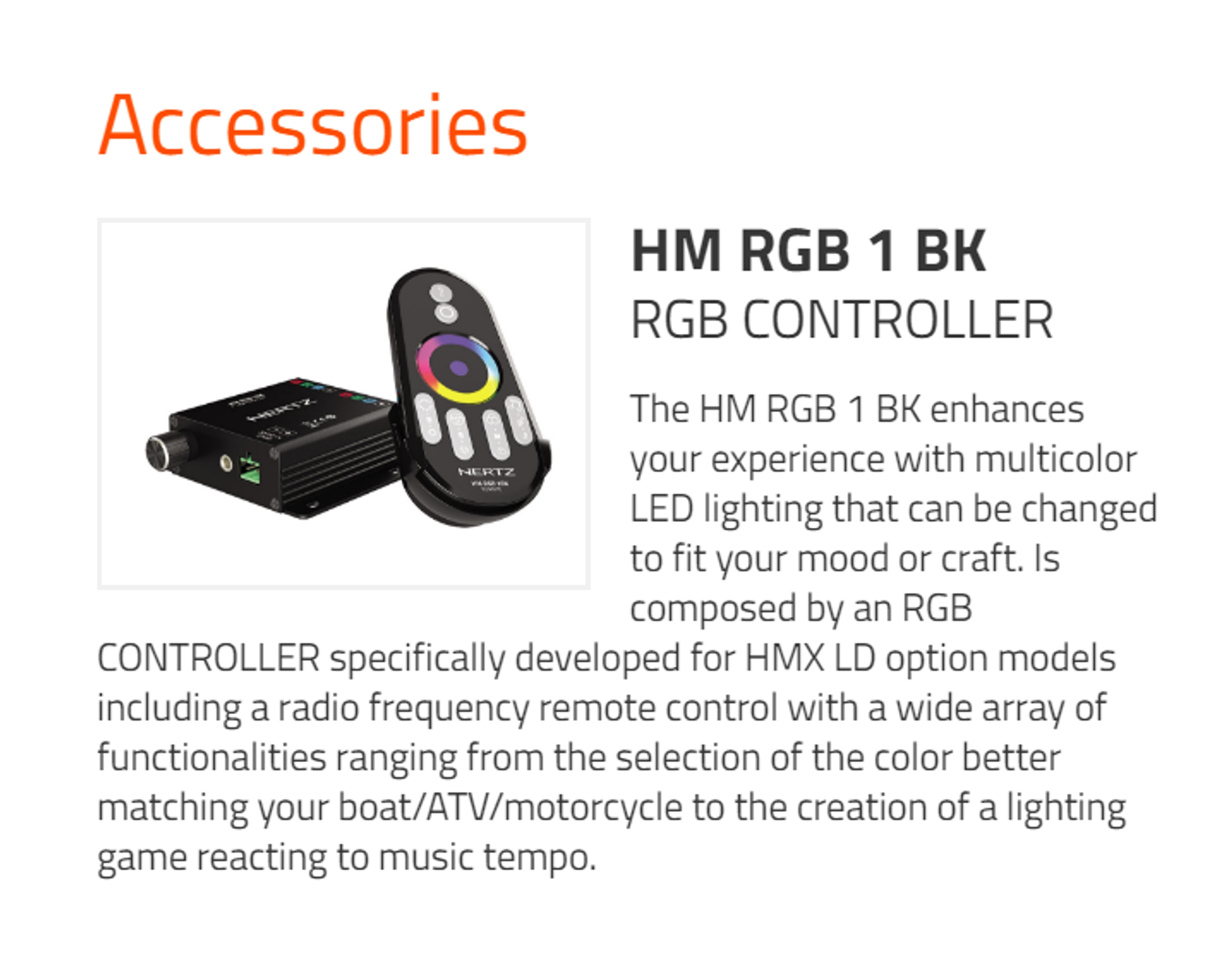 Hertz HMX 6.5 LD marine coaxial speakers (165 mm).