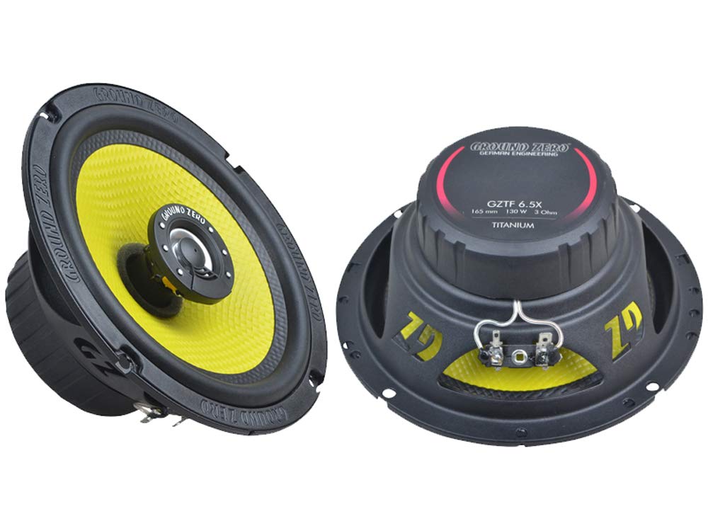 Ground Zero GZTF 6.5X coaxial speakers (165 mm).