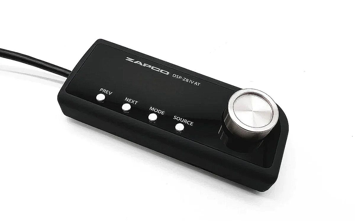 Zapco DSP-Z8 IV AT R remote control.