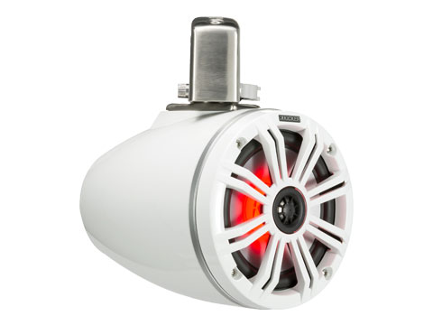 Kicker KMTC65W coaxial speakers (165 mm) with KMLC LED remote.