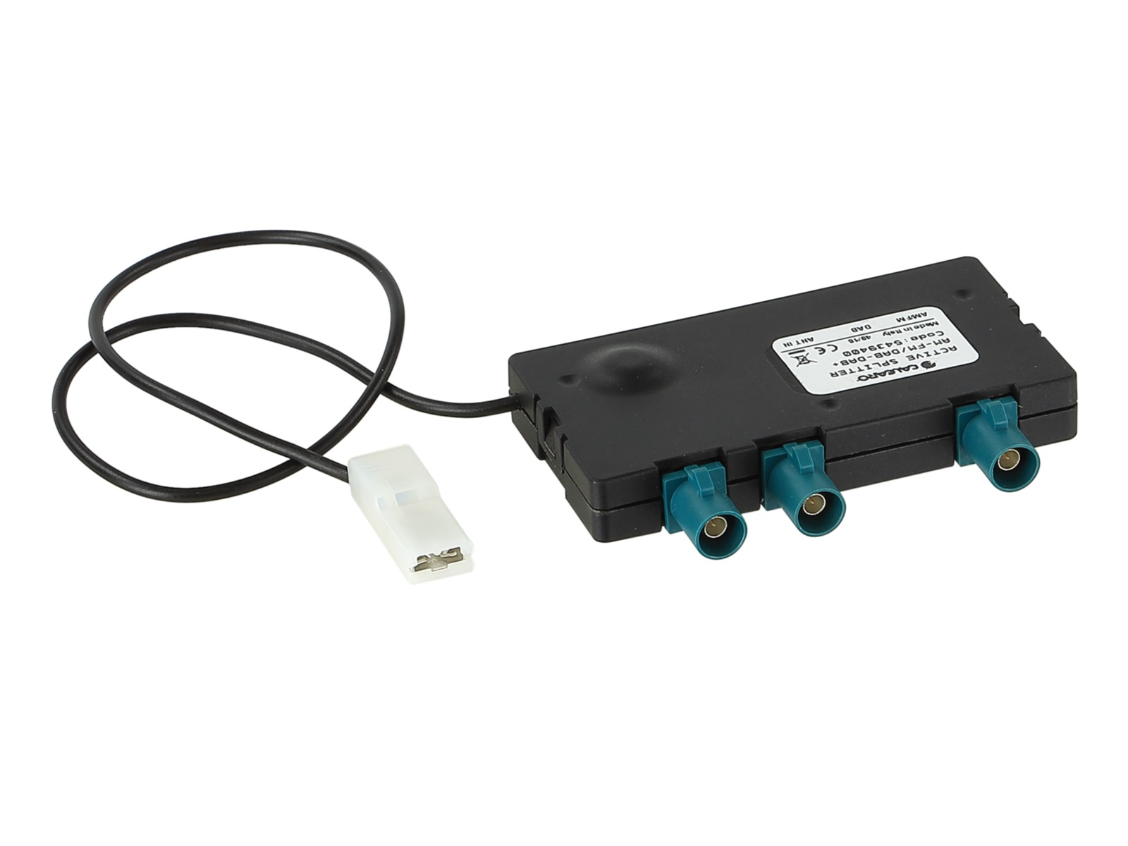 Universal car AM/FM/DAB-DAB+ active splitter. 7561004