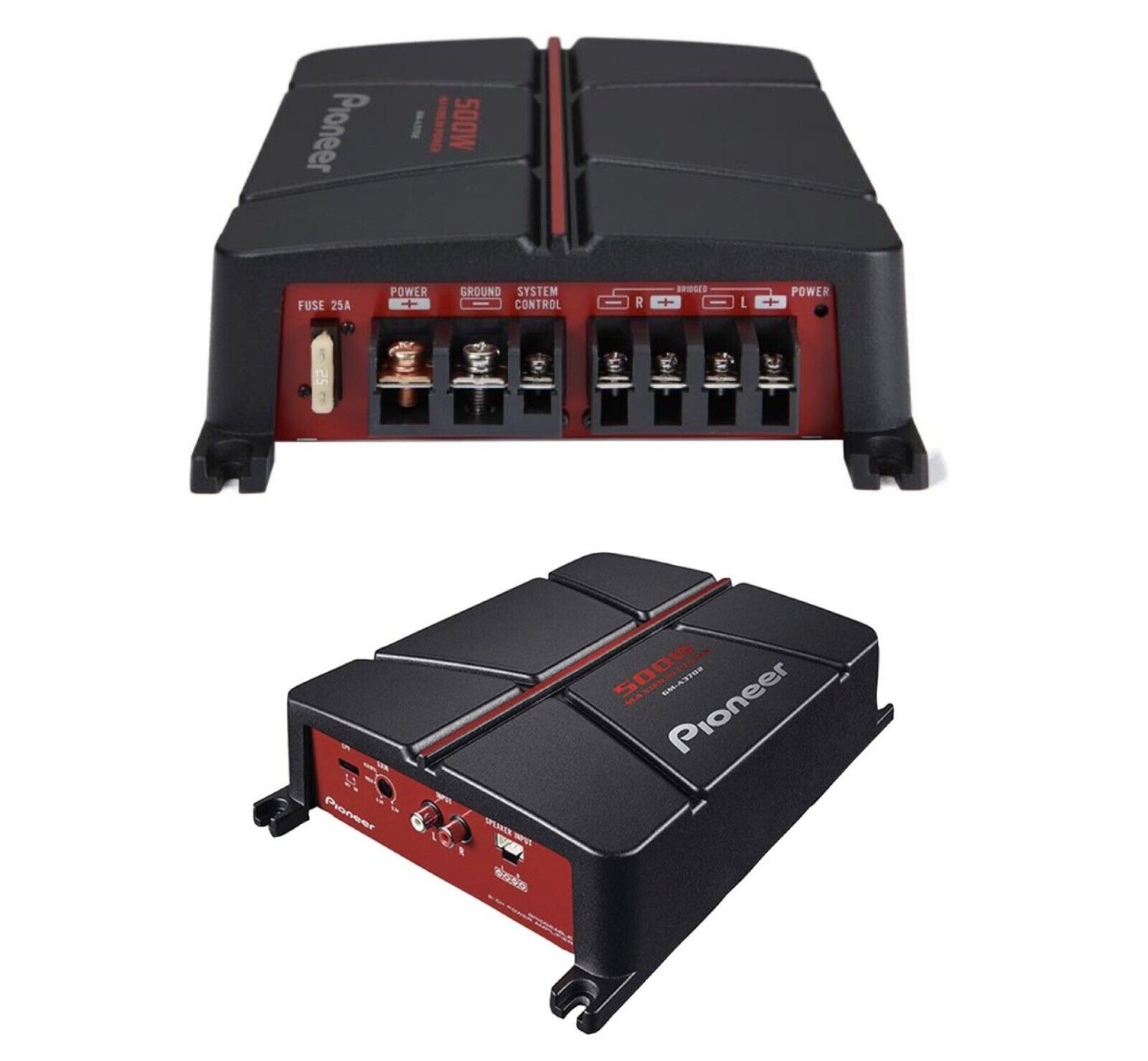 Pioneer GM-A3702 (AB class) power amplifier (2-channel).